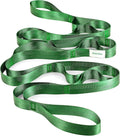 Stretch Strap With Loops For Physical Therapy, Yoga Straps For Stretching With Loops, Non-elastic Leg Straps For Knee Rehab, 8 ft Long x 1.2 inch Wide