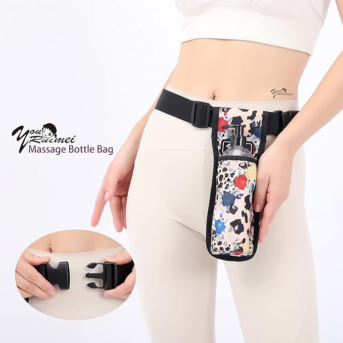 Massage Bottle Bag Massage Oil Bag Massage Therapist Holster Massage Lotion Holster Massage Oil Holster (1kdbaowen