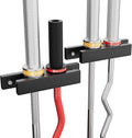 Barbell Holder, Wall Mount Barbell Storage Hanger for Vertical Barbell Wall Rack, Garage Gym Olympic Bar Holder, Fits Under 40 mm Bar in Size