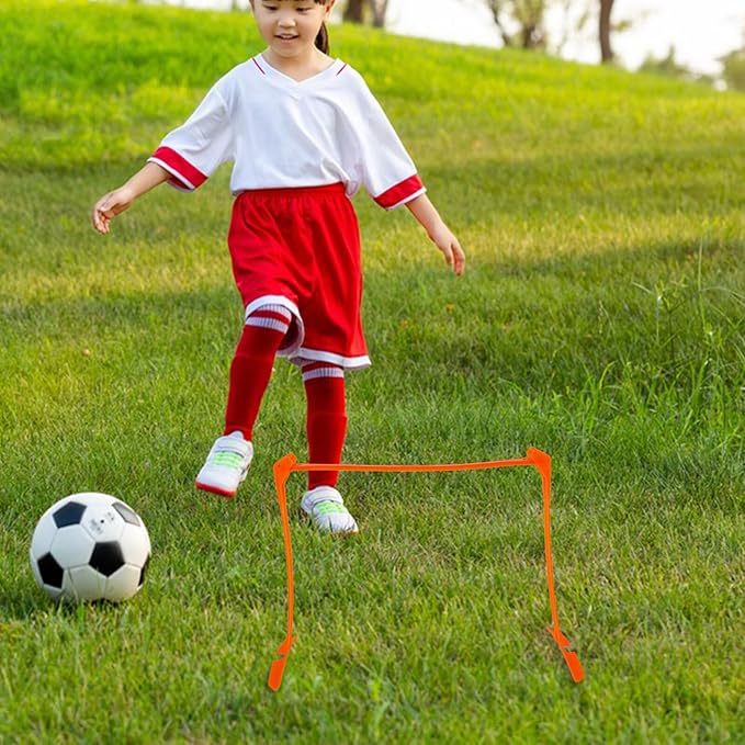 ARTIBETTER Soccer Training Hurdles Adjustable Plastic Speed Hurdles Foldable Football Agility Equipment for Youth and Adult Running Drills