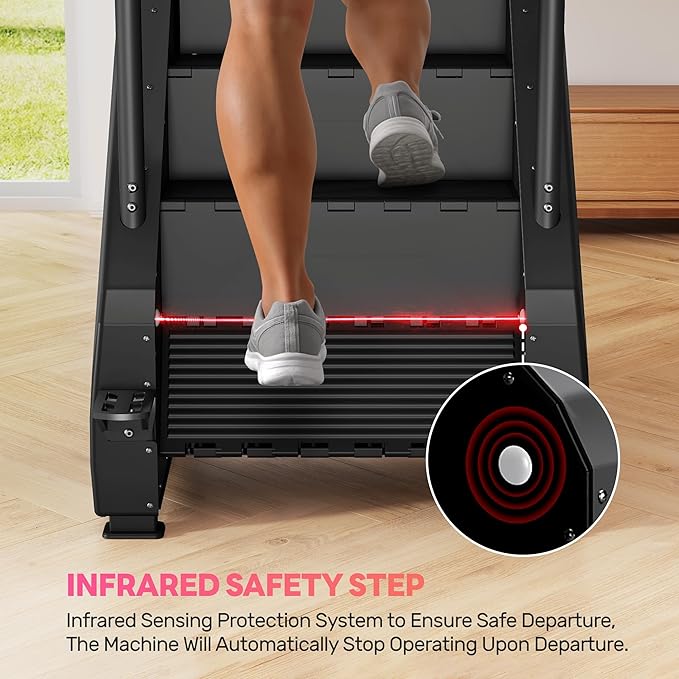 T1 Stair Stepper Machine, 550Lbs Commercial Grade Stair Climber for Home with 15 Resistance Level and LED Screen, Stepmill Exercise Machine for Cardio and Full Body Workouts, 24-164 Steps/Min