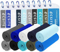 10 Pack Cooling Towels (47"x12") for Neck and Face, Ice Towel for Hot Weather, Soft Breathable Chilly Gym Towels, Microfiber Towel for Work Out, Yoga, Running, Camping & More Activities