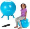 Stay-N-Play Children's Balance Ball - Flexible School Chair Active Classroom Desk Alternative Seating Built-In Stay-Put Soft Stability Legs, Includes Air Pump
