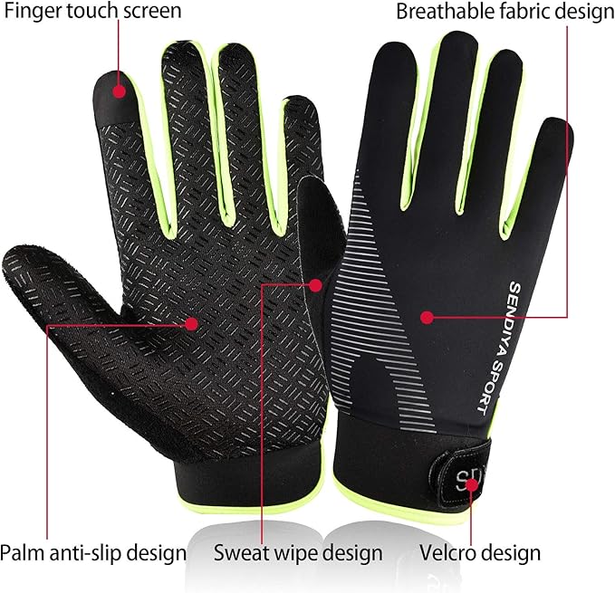 YHT Workout Gloves, Full Palm Protection & Extra Grip, Gym Fishing Fencing Gloves for Weight Lifting, Training, Fitness, Exercise (Men & Women)