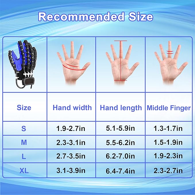 Rehabilitation Robot Gloves,Robot Rehabilitation Gloves,Hand Rehabilitation Equipment,Stroke Hemiplegia Glove(Right Hand-M)