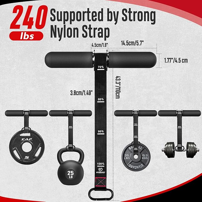 FitBeast Forearm Strengthener & Forearm Exerciser, Wrist Roller with Thicker Handle, Forearm Strength Trainer with Adjustable Strap - Ideal for Grip Strength, Muscle Building, Rehabilitation