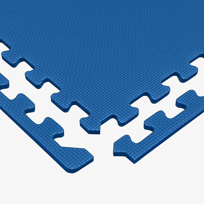We Sell Mats 3/8" Thick Multipurpose EVA Foam Exercise Floor Mat, Interlocking Tiles, Anti-Fatigue for Home or Gym