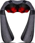 Mirakel Neck Massager for Pain Relief Deep Tissue, Shiatsu Shoulder & Back Massager with Heat, Electric Kneading Whole Body - Mothers Day Gifts for Mom, Wife, Women, Dad, Men, Ergonomic Design Massage