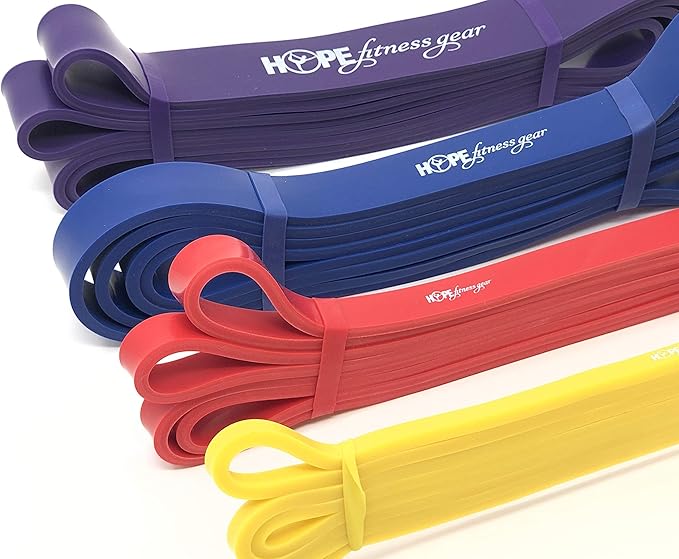 Large Loop Resistance Band Pull Up Assist & Power Resistance Band for Strength Training, Muscle Building, Mobility, Home Workouts & Travel