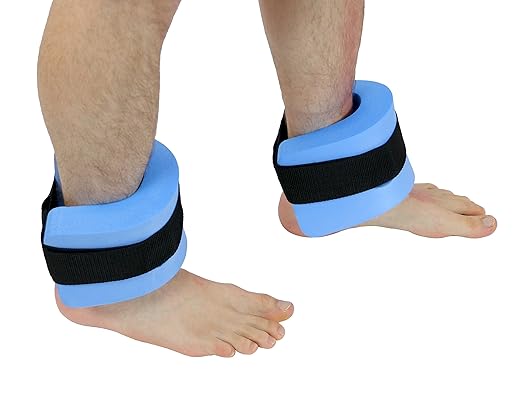 CanDo 20-4040B Ankle Cuffs, Pair, Blue
