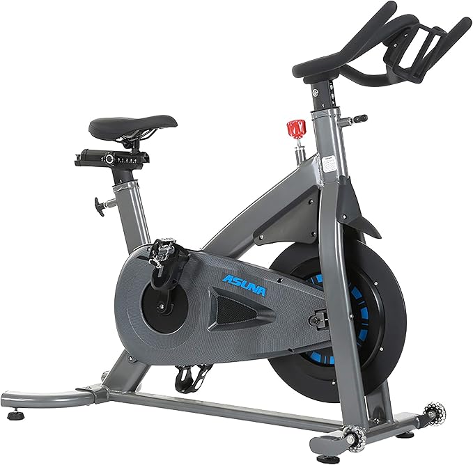 Sunny Health & Fitness Premium ASUNA Indoor Stationary Exercise Bike, Indoor Cycling Equipment w/Step-less Magnetic Resistance Plus Adjustable Handlebar & Seat, Home Cardio Training Machine for Adult