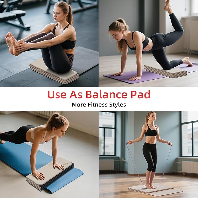 1/2 Inch Extra Thick Yoga Mat Pilates Equipment, 70"x24" Odorless Workout Mats for Home Gym, Non-slip Exercise Mats for Women Men Home Workout, Foldable Yoga Mats for Travel Camping Sleeping
