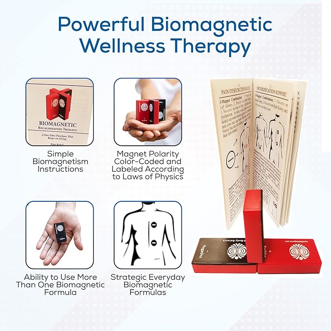 SaveMeMagnets - Biomagnetism Wellness Kit | 3 Therapeutic-Grade Magnets & Illustrated Guide | DIY Magnet Self-Care for Wellness & Balance | Magnetic Tools for Energy, Alignment & Recalibration