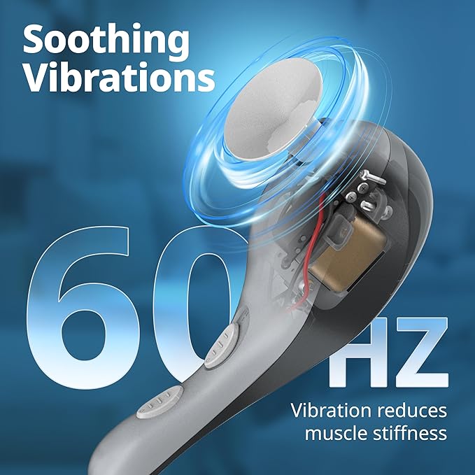 Wahl Soothing Vibration Corded Massager with 4 Attachment Heads, 2 Speed Massage Tool for Pressure & Pain Relief on The Face, Neck and Head, FSA Eligible, Model 4120-600