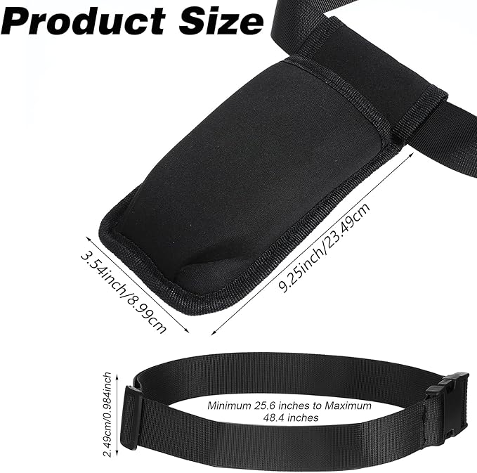 Massage Bottle Bag Lotion Oil Waist Holder Organizer Adjustable Durable Black Portable Storage Pouch Belt Hanging Easy Access Accessories Gifts 1Pcs