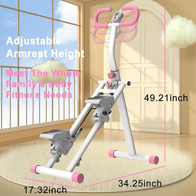 Stair Stepper for Home,Vertical Climber Workout Machine with Stable Frame and Adjustable Handlebar for Legs Workouts,Full-Body Cardio Workout Equipment for Women & Men