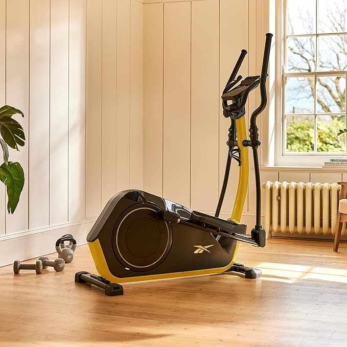 Reebok FR20 Home Elliptical Cross Trainer, Black, Cardio Exercise, 8 Resistance Levels, 264 lb. Capacity, Plus 60 Day Free Kinomap Membership