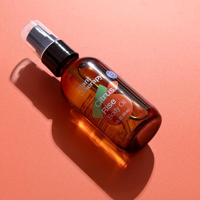 Plant Therapy Citrus Rise Body Oil 2 oz Naturally Uplifting Scent, Lightweight Daily Hydration, Promotes Soft & Healthy Looking Skin, Scented with Pure Essential Oils
