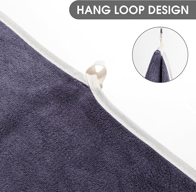 Microfiber Gym Towel Set for Men Women, Super Soft and Quick-Drying Towels for Fitness, Yoga, Cycling, Swimming (Grey, 3 Pack)