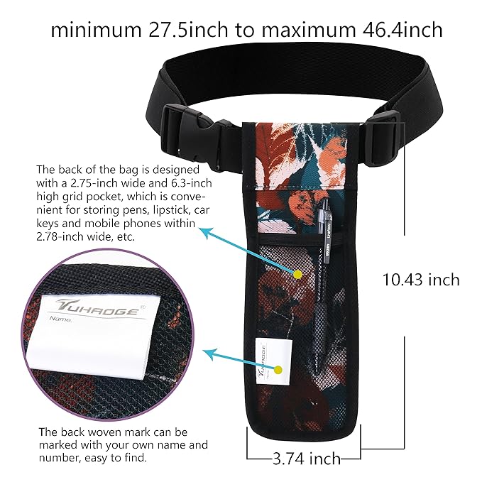 Massage Oil and Lotion Bottle Bag Holster for Therapists (TH1kd-YellowShuYe)