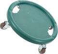 Ab Roller Wheel with 4 Silent Caster Wheels, Multifunctional Ab Core Roller Fitness Equipment, Green Waist Twisting Disc for Home Workout and Indoor Strength Training