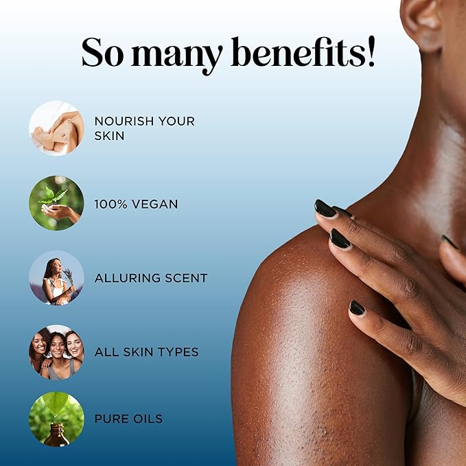 Muscle Massage Oil for Body - Relaxing Massage Oil with Lavender Lemon and Rosemary Essential Oils for Muscles and Joints - Gentle Moisturizing and Warming Formula for Pro or Home Use (8 Fl Oz)