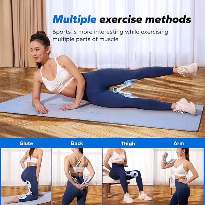 MERACH Thigh Trainer, Pelvic Floor Exercise Devices with Display Counter, Inner Thigh Exerciser for Women, Home Fitness Equipment for Hip/Leg/Butt