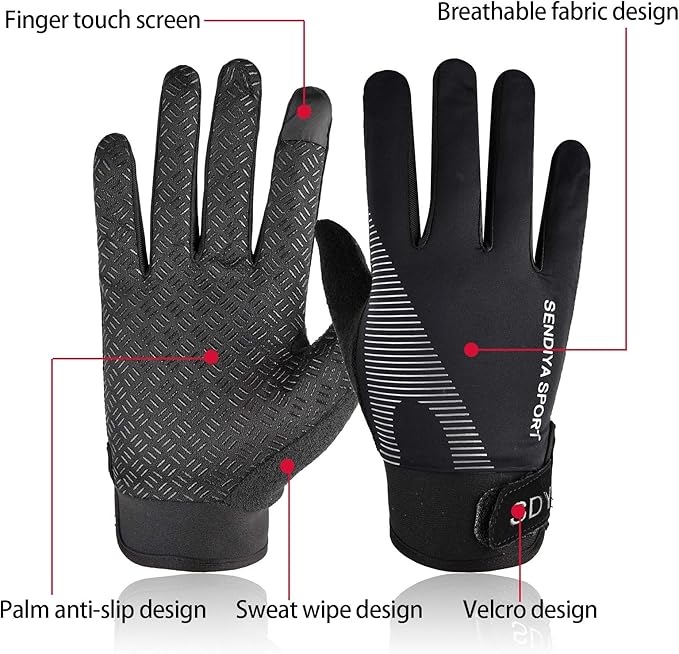 YHT Workout Gloves, Full Palm Protection & Extra Grip, Gym Fishing Fencing Gloves for Weight Lifting, Training, Fitness, Exercise (Men & Women)
