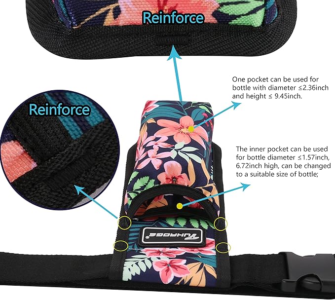 Tuhaoge Massage Bottle Bag Massage Oil Holster Lotion Holster Massage Therapist Massage Oil Holster Massage Lotion (TH1KD-SL46BH)