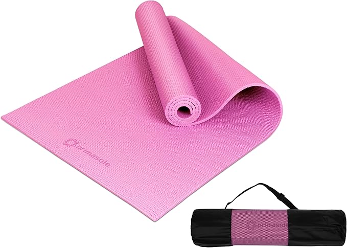 Primasole Yoga Mat with Carry Strap for Yoga Pilates Fitness and Floor Workout at Home and Gym Non-slip 9 colors