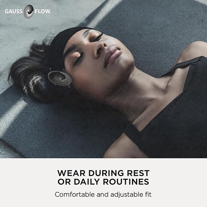 GaussFlow® Magnetic Wellness Headband – Dual 13,000 Gauss Magnets – Adjustable Elastic Band – Non-Invasive Magnetic Accessory – Made in USA