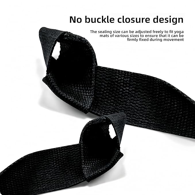 Premium Yoga Mat Carrier Strap with Quick-Adjust Buckle, Hands-Free Shoulder Sling for Comfortable Transport of TPE, Rubber, and PVC Mats