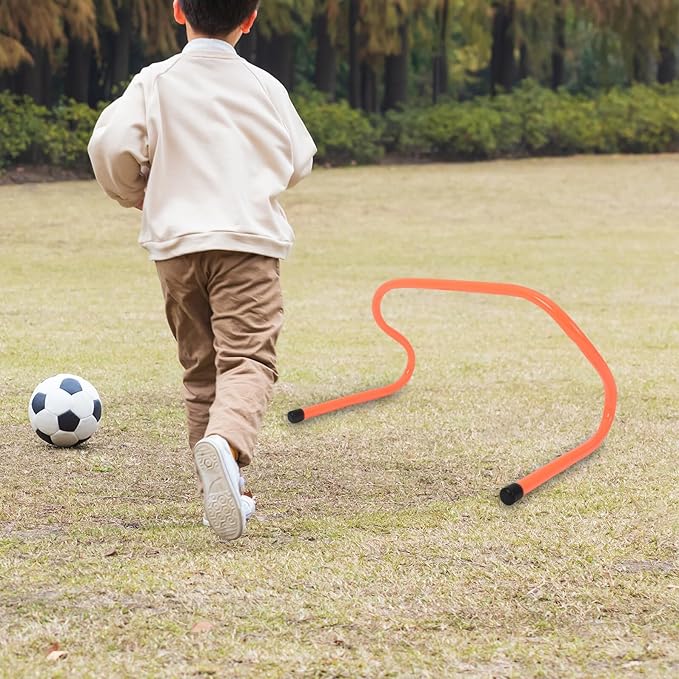 2pcs Agility Speed Hurdles Plastic Football Training Equipment 23cm for Soccer and Basketball Speed Agility Drills