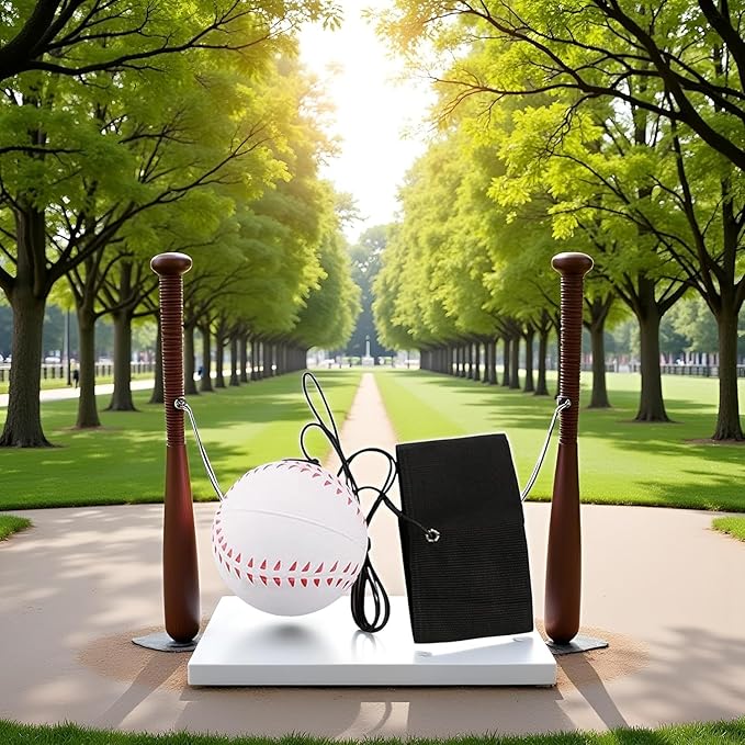 White Wrist Return Ball, Sports Wrist Balls on a String, Rubber Rebound Bouncy Wristband Balls on Elastic String Sports Reaction for Wrist Exercise or Play Tennis, Baseball（2.36 in）