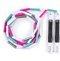 Elite Jumps - Heavy Beaded Jump Rope - 6.5oz Weighted Jump Rope for Women - Durable & Heavy Resistance - 10ft Long Adjustable Rope - Tangle-Free - Shatterproof 2” Beads - Long 8” Handles