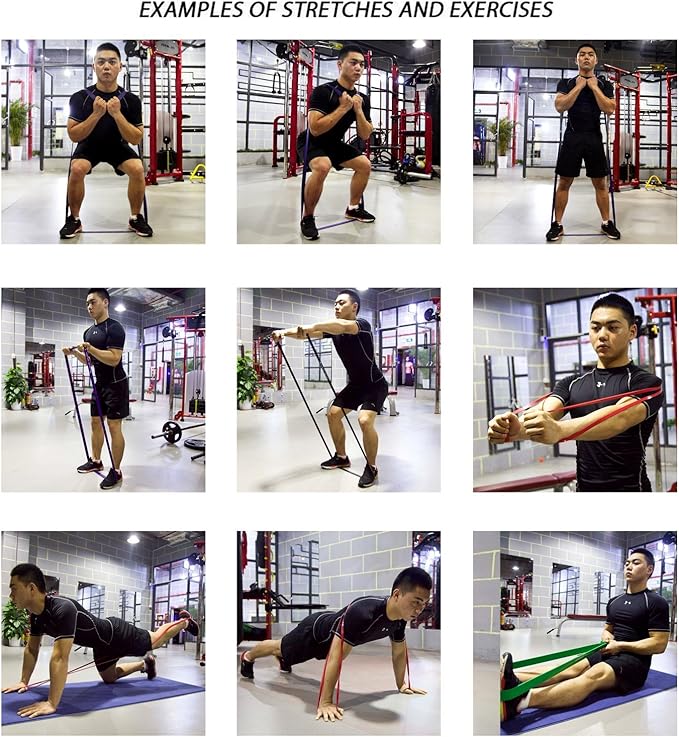 KYLIN SPORT Resistance Band Assisted Pull Up Bands Training Yoga Pilates Elastic Loop Stretch for Cross Workout Gymnastics Power-Lifting