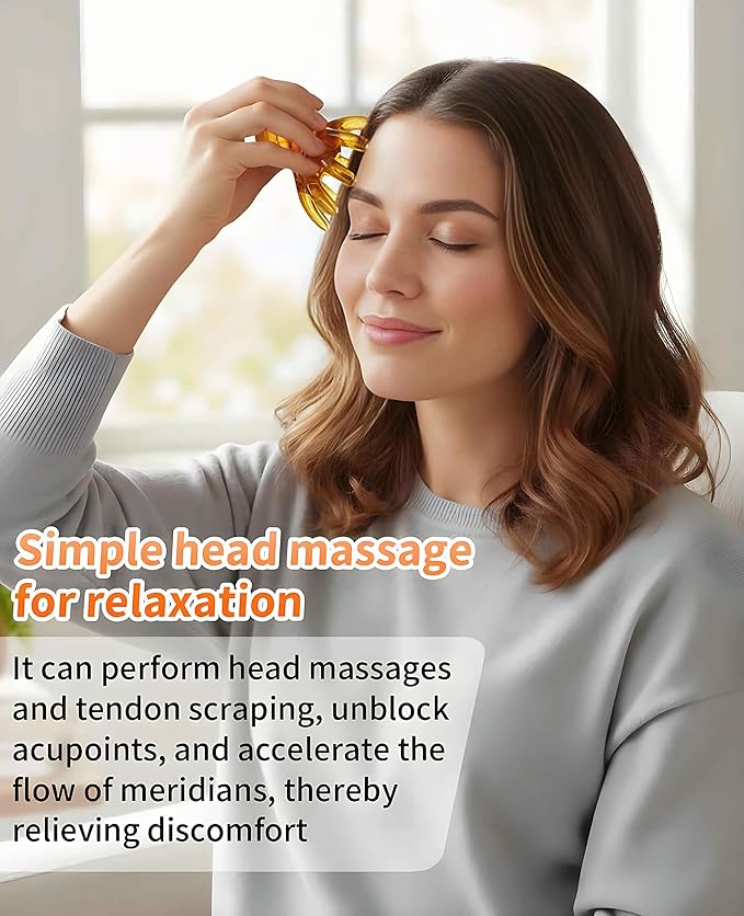 4PCS Octopus Head Massager Scalp, Head Spa Massage Tools for Stress Relief, Point Massage Comb