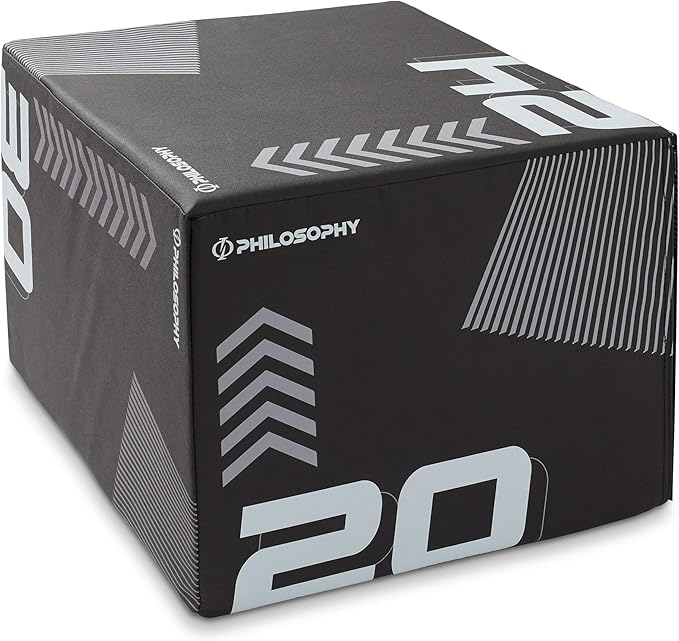 Philosophy Gym 3 in 1 Soft Foam Plyometric Box Jumping Plyo Box for Training and Conditioning