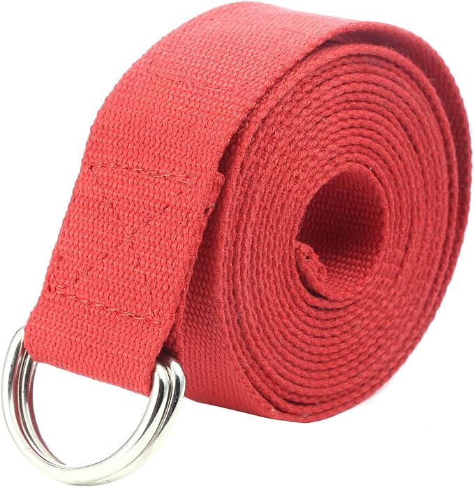 Gelante Fitness Exercise Yoga Strap - Durable Cotton 10 Feet Long