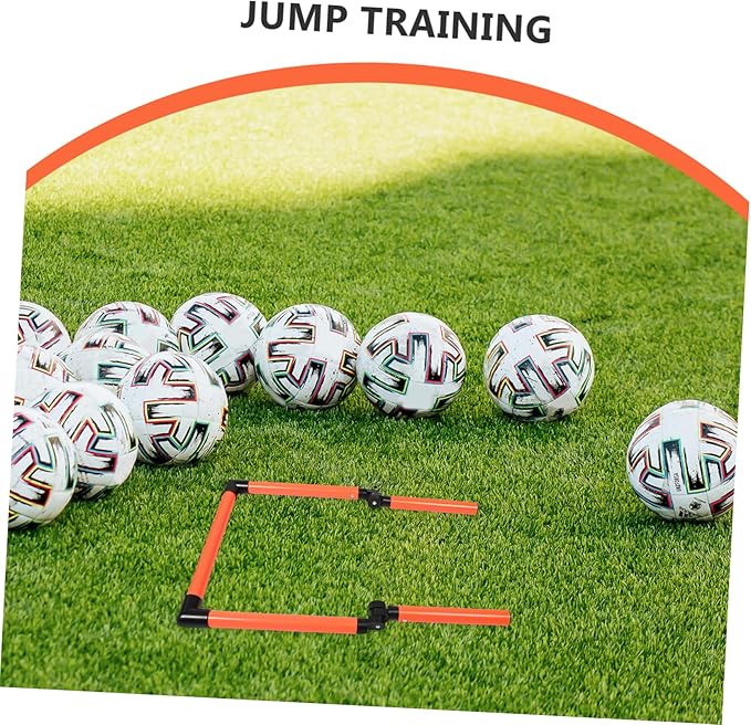 Speed Hurdles Set for Kids Basketball Training Accessory Adjustable Track Equipment Agility Hurdles for