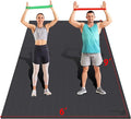 Extra Large Exercise Mat 6'x4'/7'x5'/6'x8'/6'x9'/6'x10'/6'x12'（7mm）, Gym Flooring for Home Gym,Thick Exercise Mats for Home Workout,Non-Slip,Extra Durable,High-Density Gym Mats for Jump Rope,Cardio