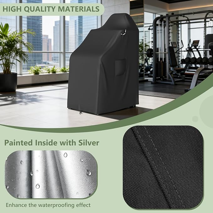 COSHNIBI Stair Stepper Machine Cover,Heavy Duty Waterproof Stair Climber Covers for Most Stair Stepper Machine,Exercise Machine Cover for Home Gym Exercise Indoor & Outdoor