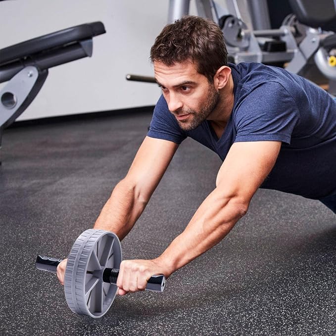 Ab Exercise Roller | Ab Exercise Roller Exercise Equipment with Comfortable Handle,Training Workout Equipment for Gym Body Fitness & Strength, Achieve Toned Core Muscles