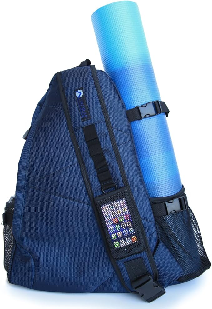 AURORAE Yoga Mat/Gym/Picklleball Cross-body Travel Sling Back Pack. Mat sold separately.