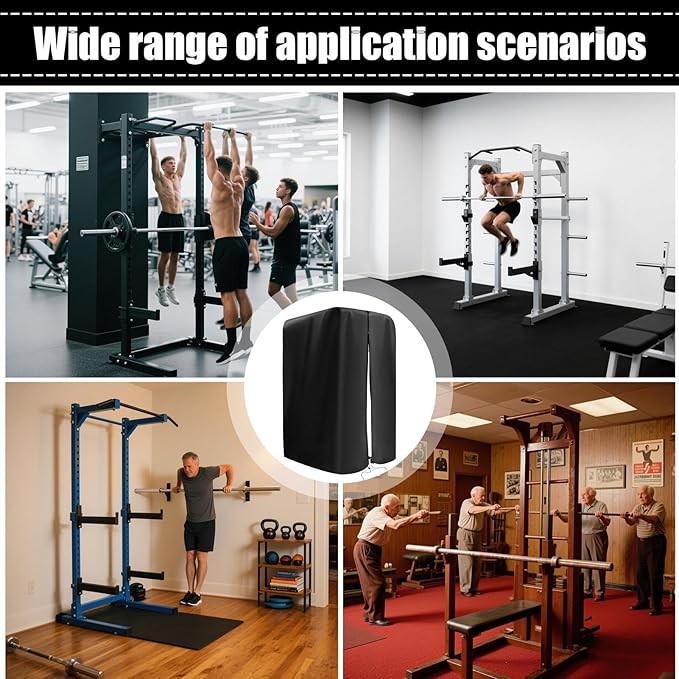 Pull Up Station Protection | Dustproof Strength Training Cover | Outdoor Fitness Rack Training Machine Hoods for Patio Backyard Park Gym Studio Balcony Garage