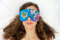 Opulence Weighted Yoga Eye Mask – Handmade Relaxation Pillow for Meditation & Savasana – Lavender Scented or Unscented, Flaxseed Filled, Satin & Velvet with Adjustable Strap