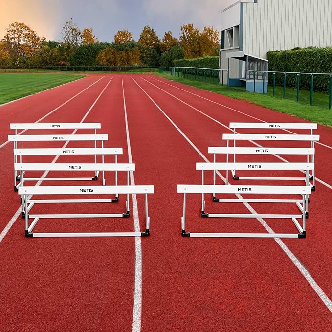 METIS Alloy Hurdles - Premium Adjustable Track & Field Equipment for Junior & Senior Athletes | Available in Packs of 1, 5, or 10
