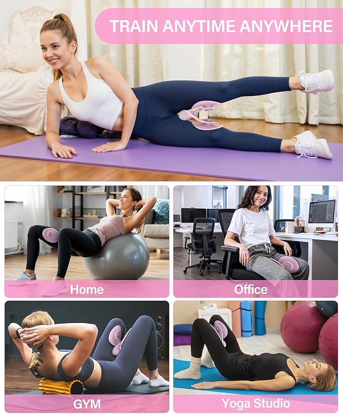 Kegel Exerciser, Pelvic Floor Muscle Exercise Devices for Women, Inner Thigh Exerciser Leg Workout Equipment Thigh Trainer for Male Hip Trimmer Inner Thigh Toner Workout