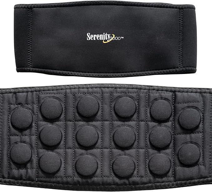 SERENITY2000 Magnetic Therapy Back Wrap for Lower Back - Adjustable Lumbar Support Brace for Sciatica & Pain Relief - 16 x 1100 Gauss Magnets