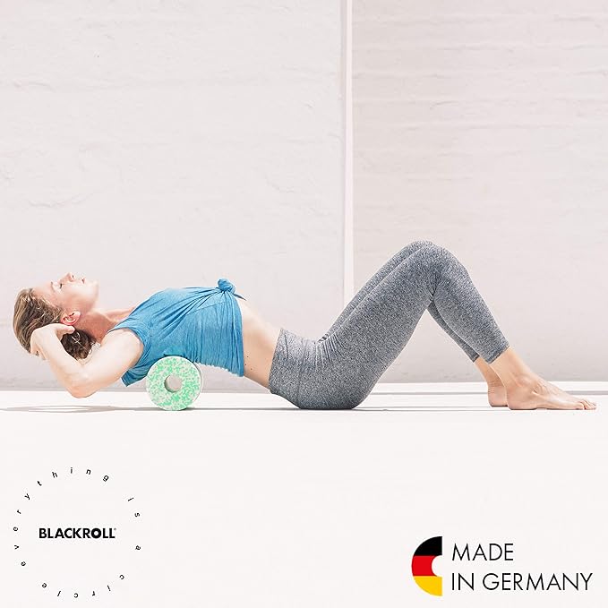 BLACKROLL - MED or MED 45 Foam Roller, Ideal for Myofascial Trigger Point Release and Back Massage, for Yoga, Exercise, Pilates, and Home Gym Workouts and Muscle Recovery, White/Green